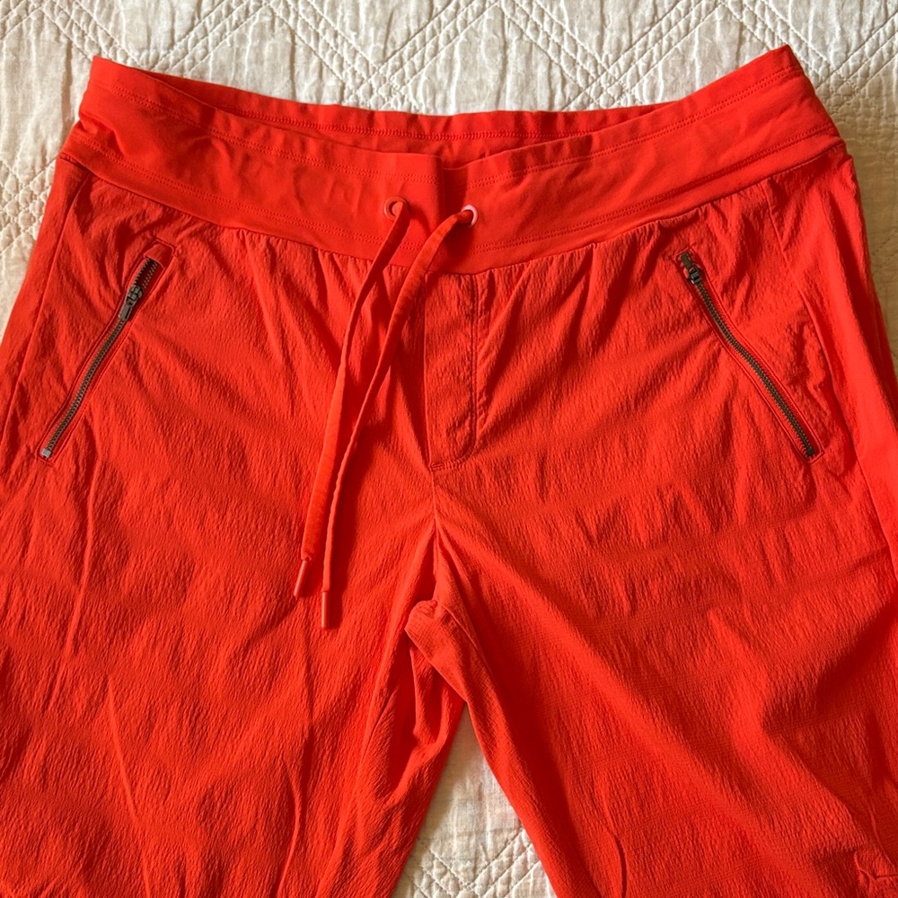Orange Athleta size 16 jogger pants - Picture 3 of 8